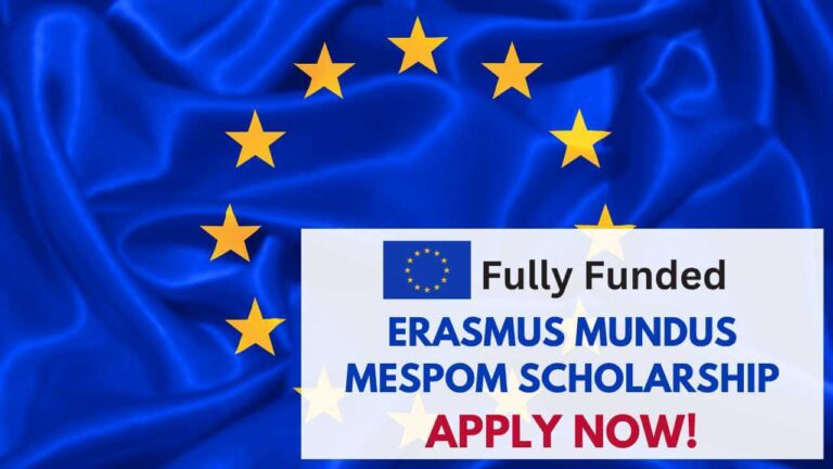 Erasmus Mundus MESPOM Scholarship